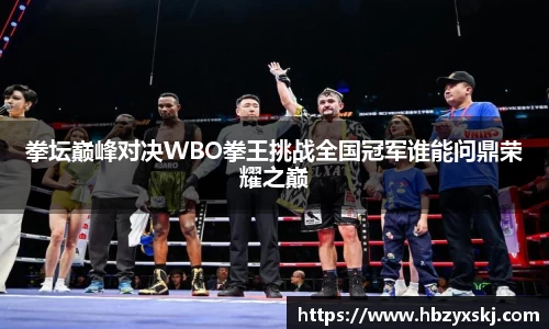拳坛巅峰对决WBO拳王挑战全国冠军谁能问鼎荣耀之巅